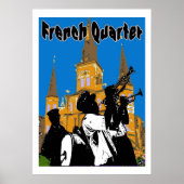 Brass Band Französisches Viertel Poster (Vorne)