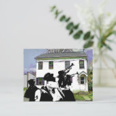 Brass Band im Delaware House Postkarte (Stehend Vorderseite)
