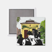 Brass Band im Shotgun House Magnet (Vorderseite/Rückseite)