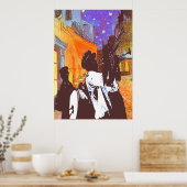 Brass Band, Nachtcafé Poster (Küche)