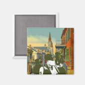 Brass Band New Orleans Magnet (Vorderseite/Rückseite)