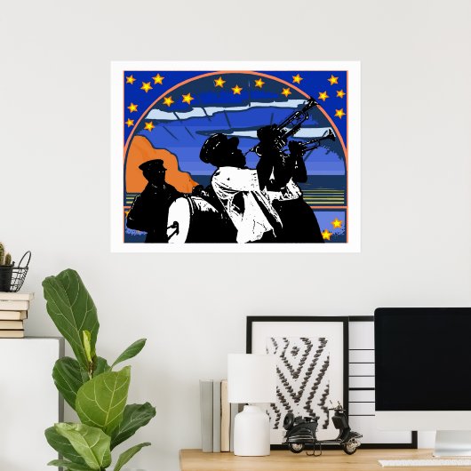 Brass Band Stars Poster (Heimbüro)