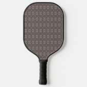 Brass-braunes Diamantmuster Pickleball Schläger (Rückseite)