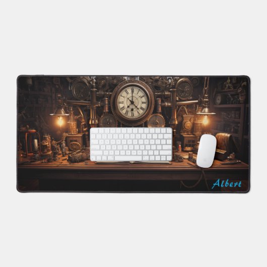 Brass & Bronze Steampunk Tech XL Schreibtischunterlage (Tastatur & Maus)
