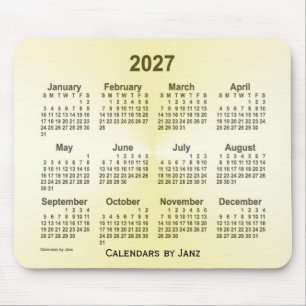 Brass Calendar 2027 von Janz Mouse Pad Mousepad