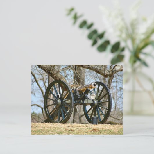 Brass Cannon Postkarte (Stehend Vorderseite)