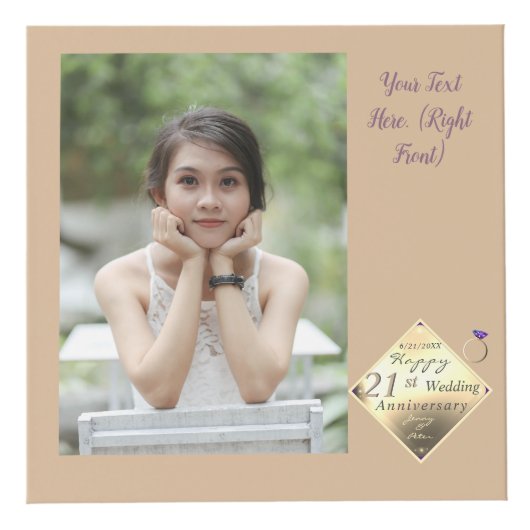 Brass Cube zum 21. Geburtstag Würfel (Rechts)