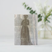 Brass-Darstellung einer Frau Postkarte (Stehend Vorderseite)