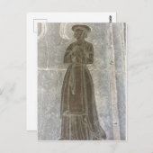 Brass-Darstellung einer Frau Postkarte (Vorne/Hinten)