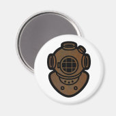 Brass Diving Helm Magnet (Vorderseite/Rückseite)