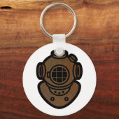 Brass Diving Helm Schlüsselanhänger (Vorderseite)