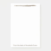 Brass Flute Post-it Klebezettel (Vorderseite)