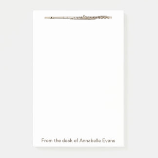 Brass Flute Post-it Klebezettel