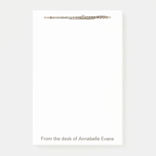 Brass Flute Post-it Klebezettel (Vorderseite)