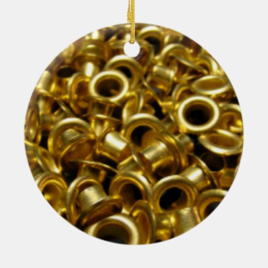 Brass Grommets Tree Ornament (Hinten)