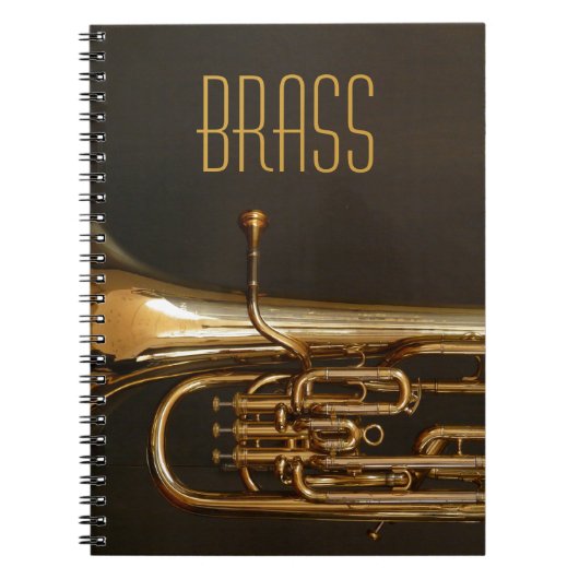 Brass Horn Notebook Notizblock (Vorderseite)