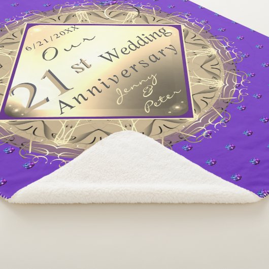 Brass & Iolite Sherpa Blanket Sherpadecke (3/4)