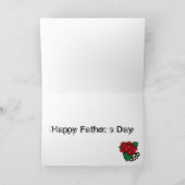 Brass Knuckles Tattoo VATER Grußkarte Karte (Innenseite)