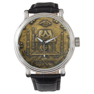 Brass Masonic Image Armbanduhr