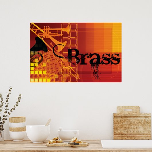 Brass Poster (Küche)