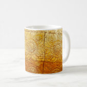 Brass-Quadrat mit Musterkabstract, Art, Grafik Kaffeetasse (VorderseiteRechts)