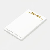 Brass Saxophones personalisieren Post-it Klebezettel (angewinkelt)