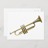 Brass Trumpet Postkarte (Vorne/Hinten)