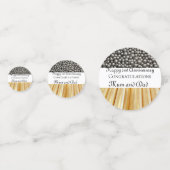 Brass und Nickel zum 21. Geburtstag Konfetti (Vorderseiten)