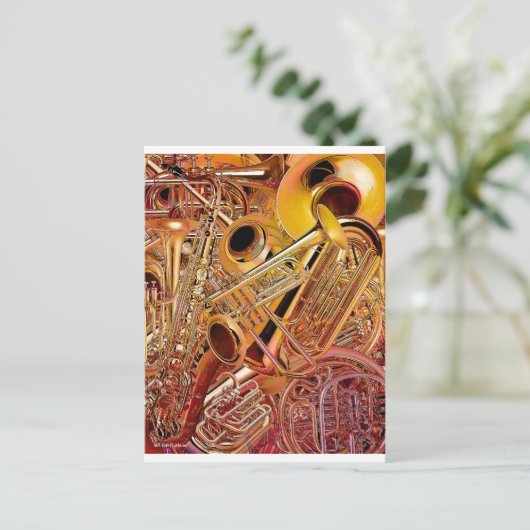 Brass Wall Postkarte (Stehend Vorderseite)