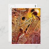 Brass Wall Postkarte (Vorne/Hinten)