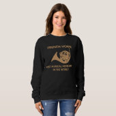 brass wind instrument musician trumpeter sound fre sweatshirt (Vorne ganz)