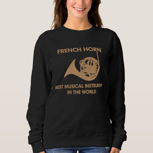 brass wind instrument musician trumpeter sound fre sweatshirt (Vorderseite)