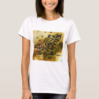 Brass Winged Skate T - Shirt White