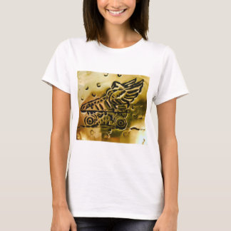 Brass Winged Skate T - Shirt White
