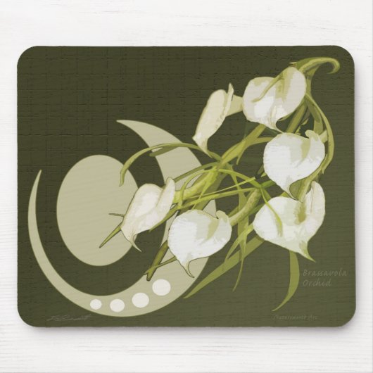 Brassavola Orchid Mousepad (Vorne)