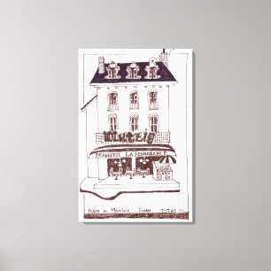 Brasserie La Renaissance Place du Marche, Dinan Leinwanddruck