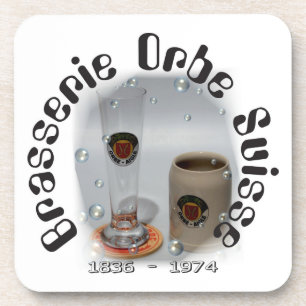 Brasserie Orbe Suisse Kork-Untersetzer Getränkeuntersetzer