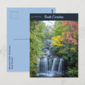 Brasstown Falls Westminster South Carolina Postkarte (Vorne/Hinten)