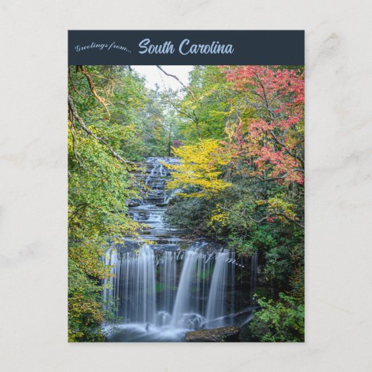Brasstown Falls Westminster South Carolina Postkarte (Vorderseite)