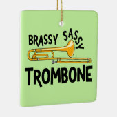 Brassy Sassy Trombone Keramikornament (Rechts)