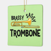 Brassy Sassy Trombone Keramikornament (Links)