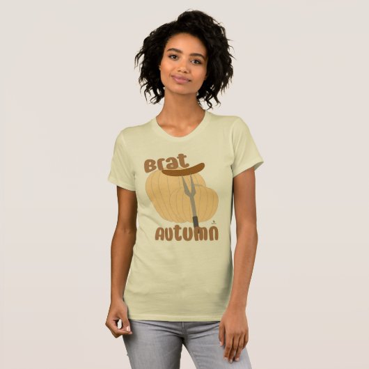 Brat Autumn Funny Trending Slogan T-Shirt (Vorne ganz)