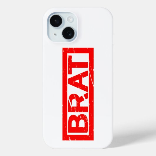Brat-Briefmarke Case-Mate iPhone Hülle (Rückseite)