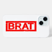 Brat-Briefmarke Case-Mate iPhone Hülle (Rückseite (Horizontal))