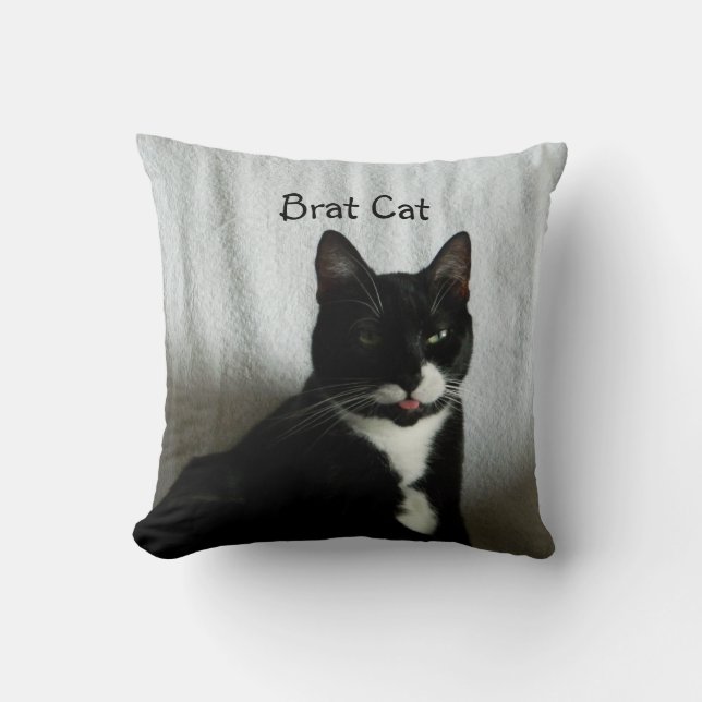 Brat Cat Pillow Kissen (Vorderseite)