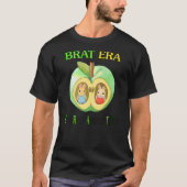 Brat Era Being Really Annoying Today Cartoon Apple T-Shirt (Vorderseite)