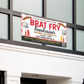 Brat Fry Fundraiser Banner mit qr Code (Äußeres Gebäude)