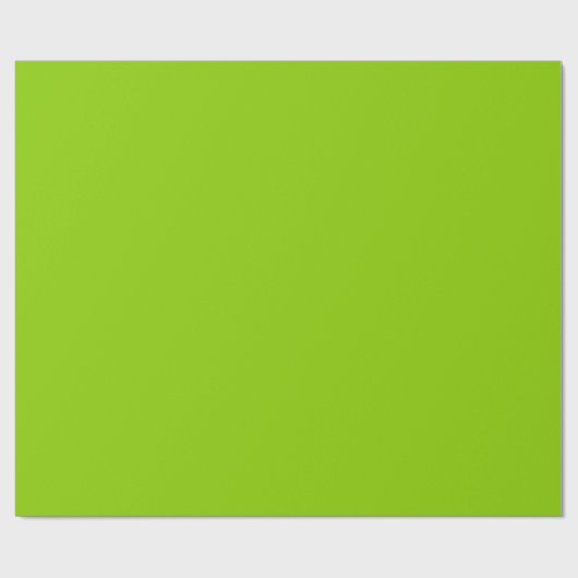 Brat Green Solid Color Geschenkpapier (Flach)