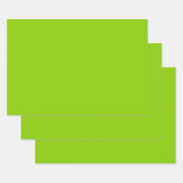 Brat Green Solid Color Geschenkpapier Set