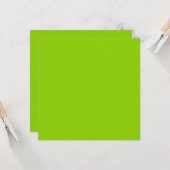 Brat Green Solid Color Karte (Vorderseite/Rückseite Beispiel)